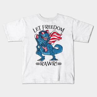 Let Freedom Rawr Kids T-Shirt